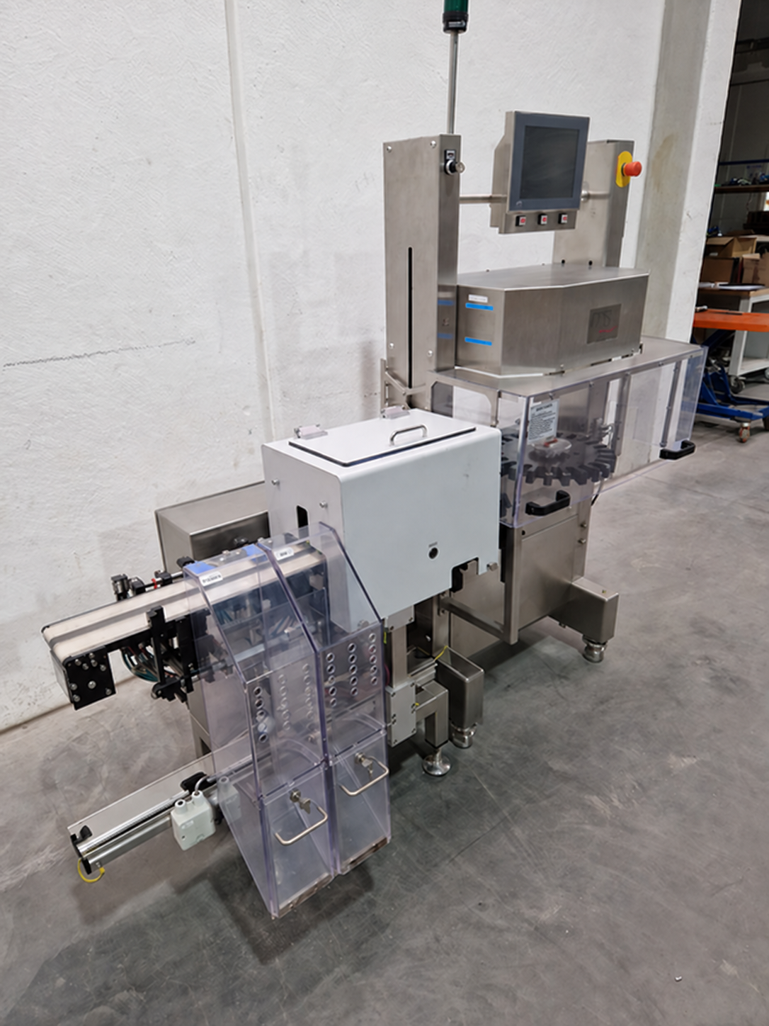 Durchlaufkontrollwaage für Behälter - OCS HC mit Codier Station